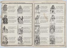 Two sheets (printed as one) with verses in Valencian for masquerades, ca. 1860-70., Creator: Julian Mariana