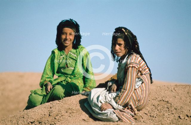 Two shepherdesses, Calah (Nimrud), Iraq, 1977. Creator: Vivienne Sharp.