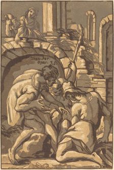 Two Shepherds and a Boy. Creator: John Skippe