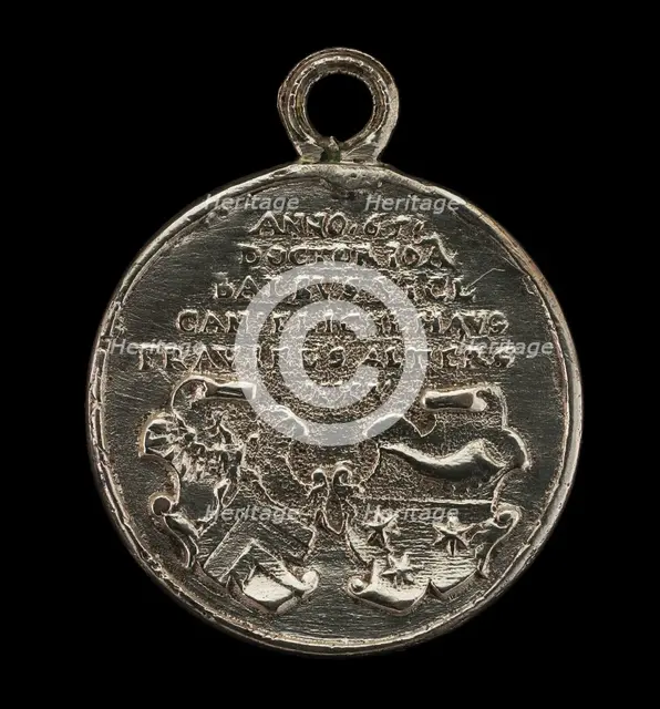 Two Shields [reverse], 1565. Creator: Joachim Deschler.