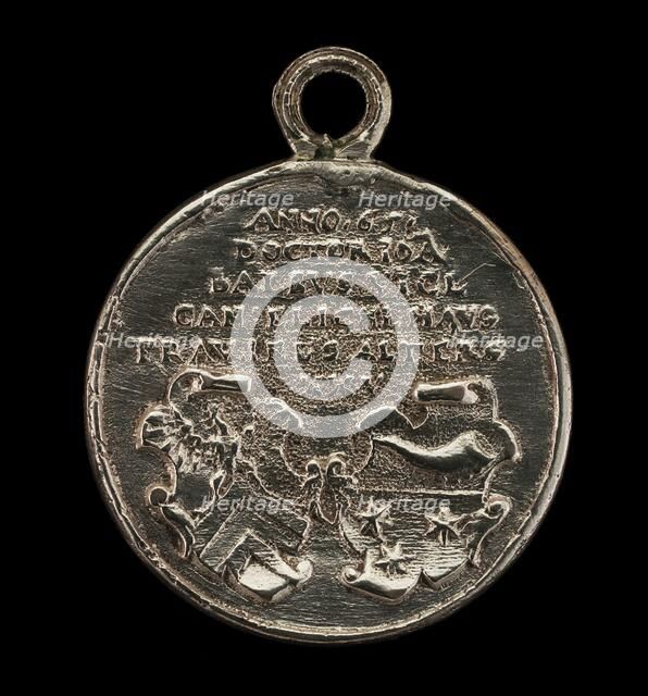 Two Shields [reverse], 1565. Creator: Joachim Deschler.