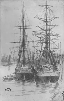 Two Ships 1875, (1904). Artist: James Abbott McNeill Whistler