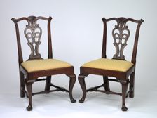 Two Side Chairs, c. 1775-1790. Creator: John Townsend (American, 1732-1809)