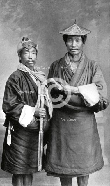 Two Sikkimese men, c1910. Artist: Unknown