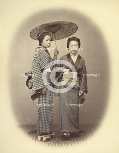 Two Sisters, 1866-1867. Creator: Felice Beato.
