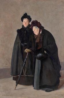 Two sisters, 1901. Creator: Rudolf Bacher