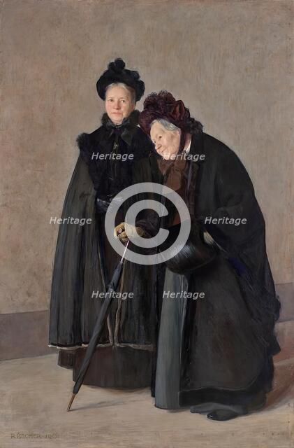 Two sisters, 1901. Creator: Rudolf Bacher.