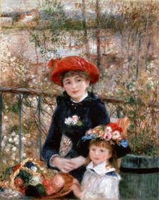 Two Sisters (On the Terrace) 1881. Artist: Pierre-Auguste Renoir