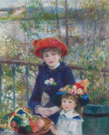 Two Sisters (On the Terrace), 1881. Creator: Pierre-Auguste Renoir