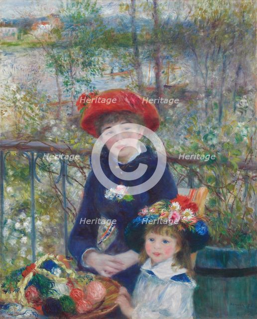 Two Sisters (On the Terrace), 1881. Creator: Pierre-Auguste Renoir.