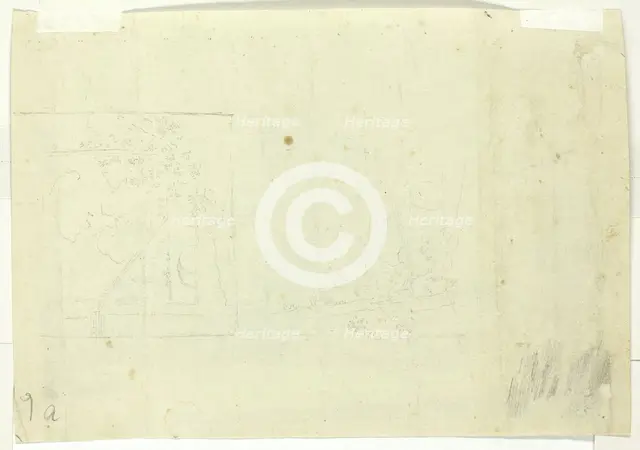 Two Sketches of a Park, n.d. Creator: Pierre Antoine Mongin.