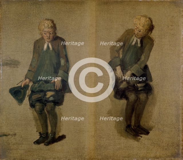 Two Sketches of David Garrick as Abel Drugger in 'The Alchymist', 18th century. Artist: Johan Zoffany.