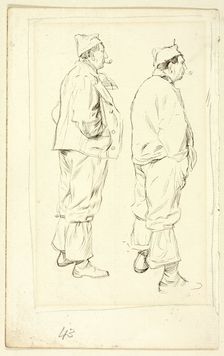 Two Sketches of Standing Laborer, n.d. Creator: Henry Stacy Marks