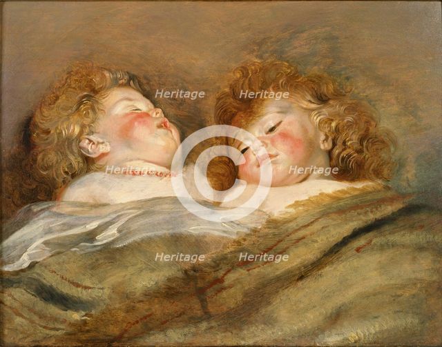 Two Sleeping Children. Artist: Rubens, Pieter Paul (1577-1640)