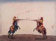 Two soldiers of Skinner's Horse cavalry unit, c1815-c1827. Creator: Ali Khan Ghulam