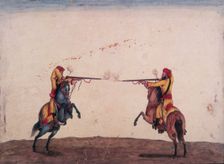 Two soldiers of Skinner's Horse cavalry unit, c1815-c1827. Creator: Ali Khan Ghulam
