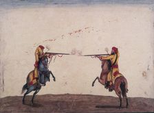 Two soldiers of Skinner's Horse cavalry unit, c1815-c1827. Creator: Ali Khan Ghulam