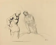 Two Soldiers, c. 1914/1919. Creator: Jean Louis Forain