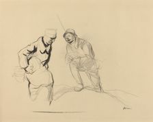 Two Soldiers, c. 1914/1919. Creator: Jean Louis Forain