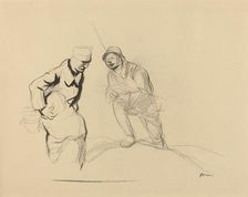Two Soldiers, c. 1914/1919. Creator: Jean Louis Forain