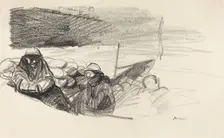 Two Soldiers in a Trench, c. 1914/1919. Creator: Jean Louis Forain