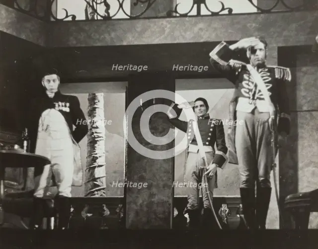 Two soldiers, saluting, 1938. Creator: Unknown.