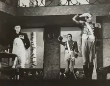 Two soldiers, saluting, 1938. Creator: Unknown