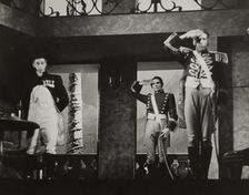 Two soldiers, saluting, 1938. Creator: Unknown