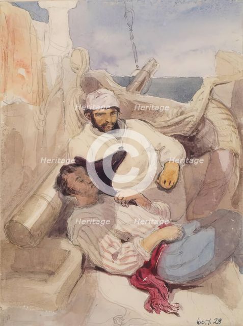 Two Spanish Sailors, 1834. Creator: William Allan.