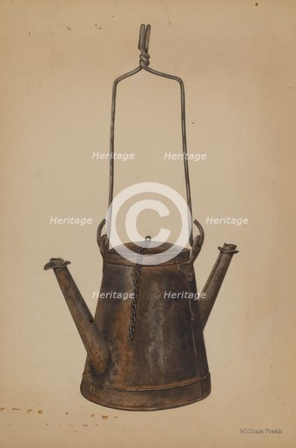 Two Spouted Torch, c. 1942. Creator: William Frank.