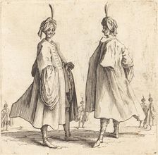 Two Turks, 1617 and 1621. Creator: Jacques Callot