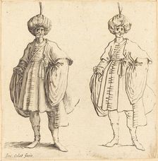 Two Turks Dressed in Turbans with a Plume. Creator: Jacques Callot