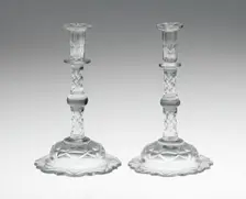 Two Taper Sticks, England, 18th century. Creator: Unknown
