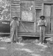 Two tenant farmers, Chatham County, North Carolina, 1939. Creator: Dorothea Lange
