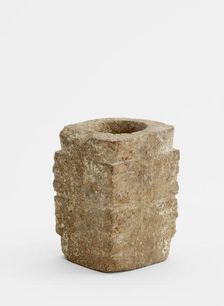 Two-tier tube (cong ?) with masks, Late Neolithic period, ca. 3300-ca. 2250 BCE. Creator: Unknown