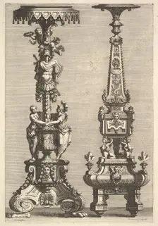 Two Torchères, 1692. Creator: Juan Dolivar