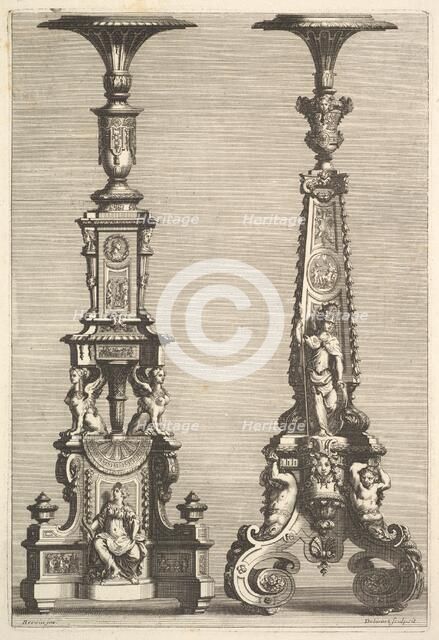 Two Torchères, 1692. Creator: Juan Dolivar.