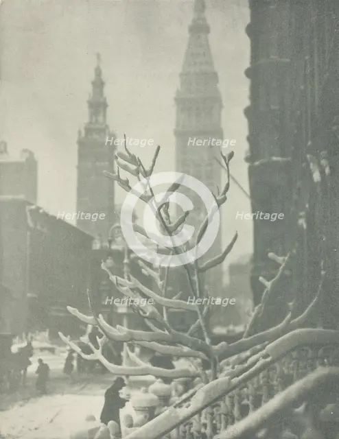 Two Towers, New York, 1911. Creator: Alfred Stieglitz.