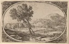 Two Trees with Crossed Trunks. Creator: Herman van Swanevelt