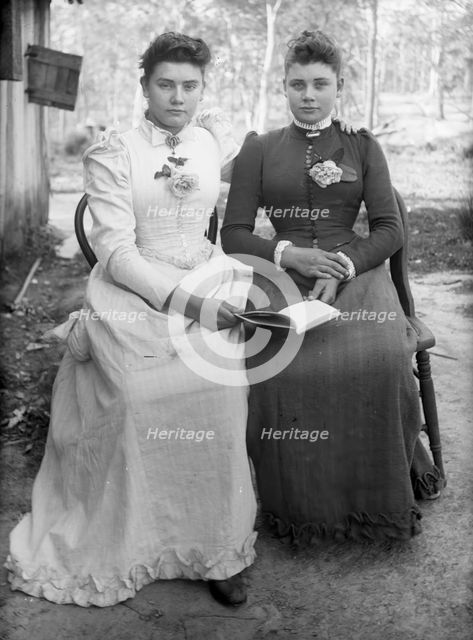 Two unknown ladies, possibly sisters, 1905. Creator: Robert Augustus Henry L'Estrange.