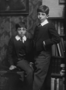 Two unidentified boys, possibly children of Mrs. Isaac Untermeyer [i.e. Untermyer,]..., 1913. Creator: Arnold Genthe
