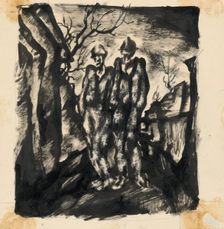 Two vagabonds, 1924-1927. Creator: Konstantin Bauer