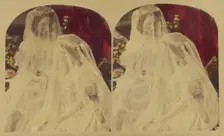 Two Veiled Brides, about 1865. Creator: London Stereoscopic & Photographic Co