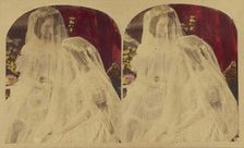 Two Veiled Brides, about 1865. Creator: London Stereoscopic & Photographic Co