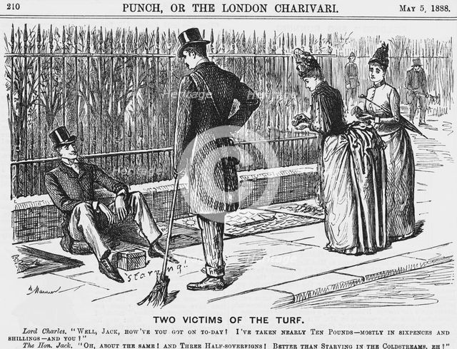 'Two Victims of the Turf', 1888. Creator: Unknown.