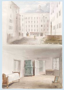 Two views of Mozart's Birthplace