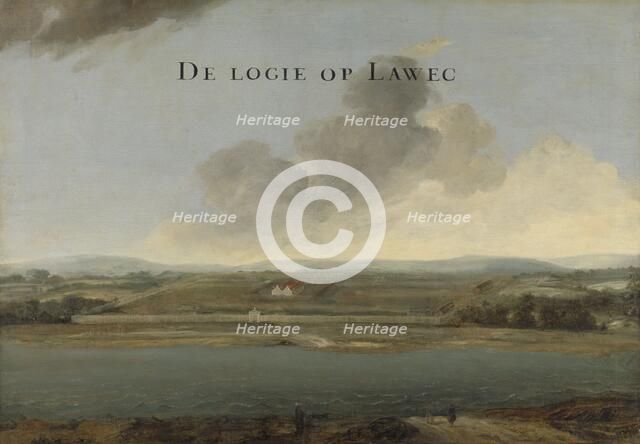 Two Views of Dutch East India Company Trading Posts: Lawec in Cambodia and Banda in the Southern Mol Creator: Johannes Vinckboons.