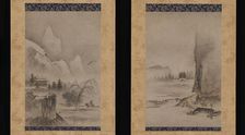 Two Views from the Eight Views of the Xiao and Xiang Rivers, early 16th century. Creator: Kantei