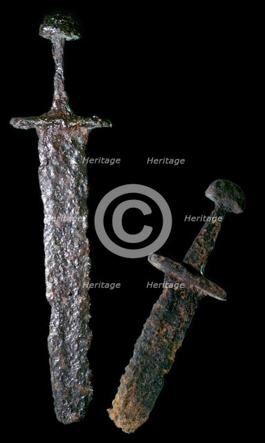 Two Viking period swords. Artist: Unknown