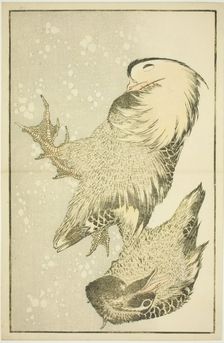 Two Waterfowl, from The Picture Book of Realistic Paintings of Hokusai (Hokusai..., Japan, c. 1814. Creator: Hokusai
